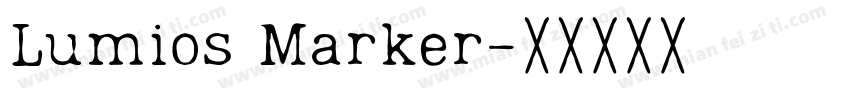 Lumios Marker字体转换